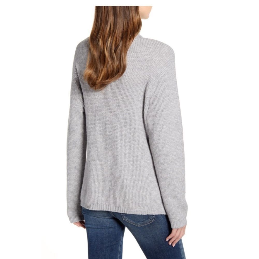 NWT 1. State Side Button Waffle Weave Turtleneck - Picture 3 of 14